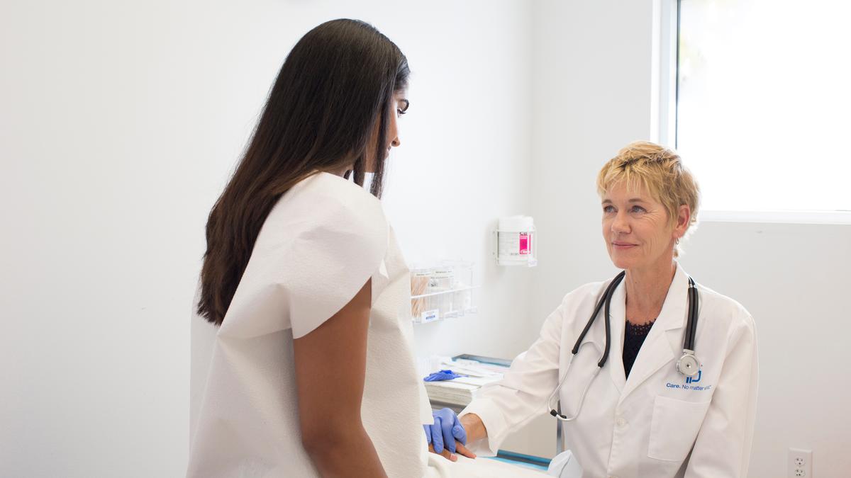 Nurse on her job